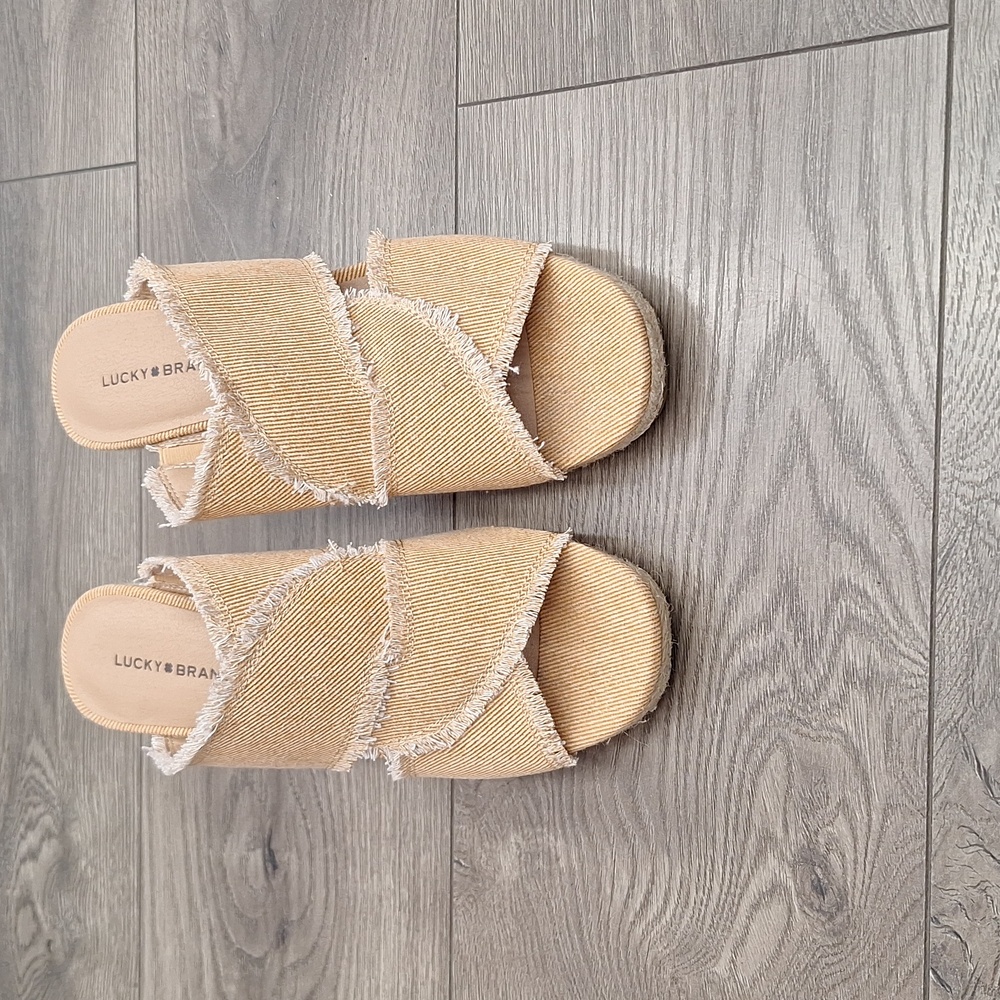 Lucky brand Wedge slip on heels